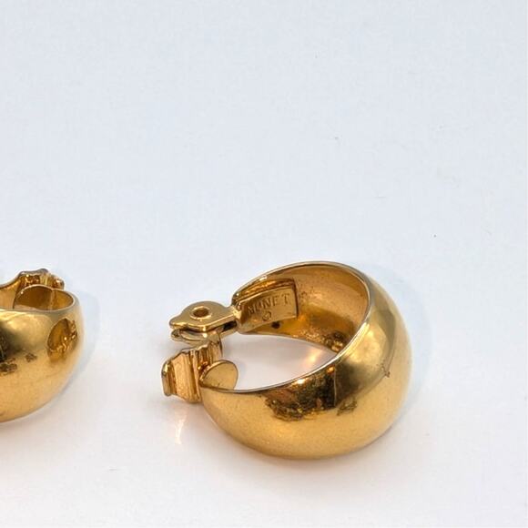 6 Pair Lot Vtg Clip On Screw Back Earrings Including Czech Monet & Gold Filled - Picture 9 of 9